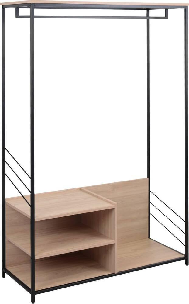 Antreu DP Samuel (100x40x160H) Negru / Stejar Sonoma