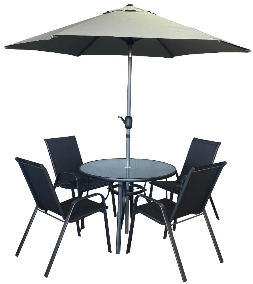 Set mobila de gradina Sonmez 0431010 Black