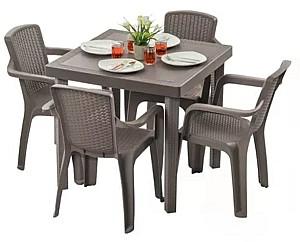 Scaun terasa Sonmez Infinity Mocca (gri)