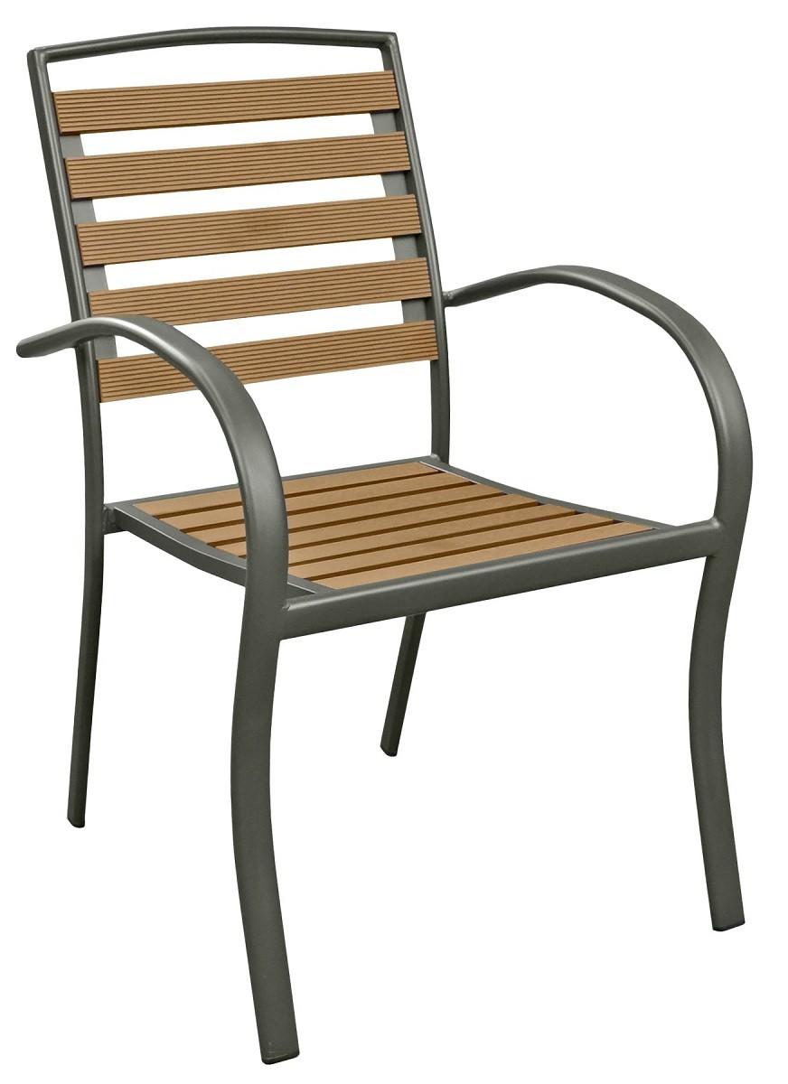 Scaun terasa DP Coral Grey+Coffee