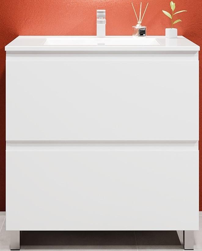 Dulap sub lavoar Bayro Wings Alb Mat 800