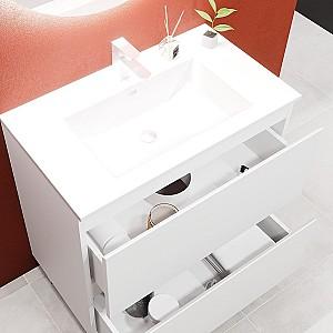 Dulap sub lavoar Bayro Wings Alb Mat 800