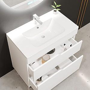 Dulap sub lavoar Bayro Teona Alb Mat 700