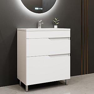 Dulap sub lavoar Bayro Teona Alb Mat 600