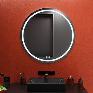 Oglindă Bayro Elipso rotundă 800x800 LED touch cu dezaburire