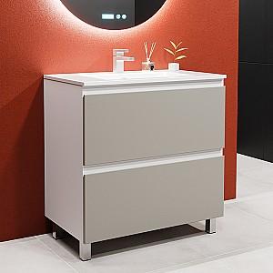 Dulap sub lavoar Bayro Wings Light Grey 1000