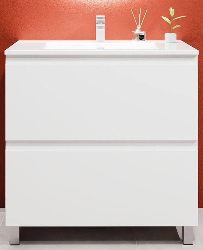 Dulap sub lavoar Bayro Wings Alb Mat 1000