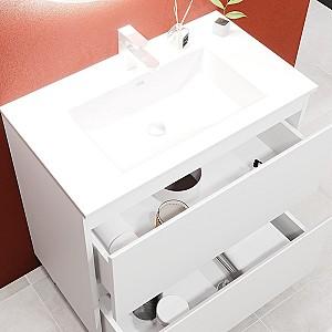 Dulap sub lavoar Bayro Wings Alb Mat 1000