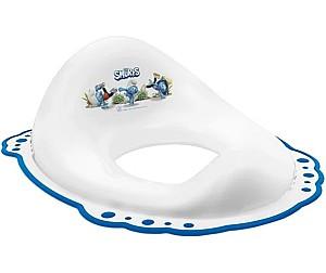 Сolac wc copii Maltex The Smurfs White/Blue (2 componente)