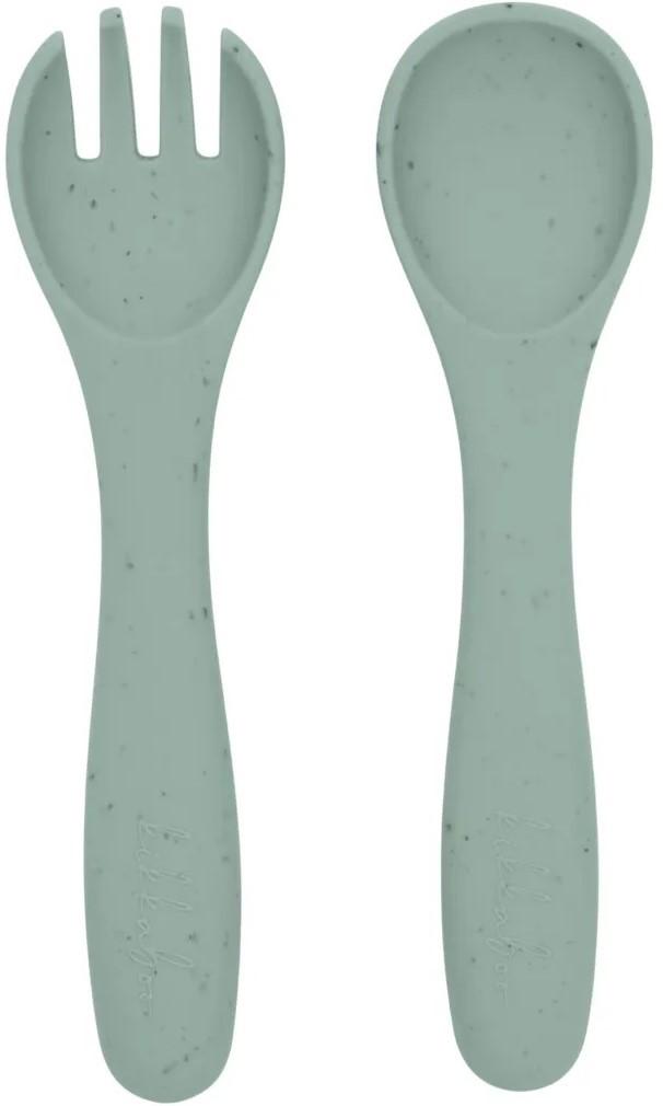 Set de tacimuri Kikka Boo Platinum Silicone Sage (2 elemente)