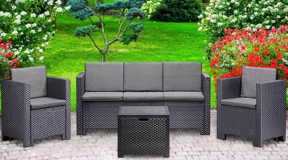 Set mobila de gradina BICA Colorado 3 Graphite