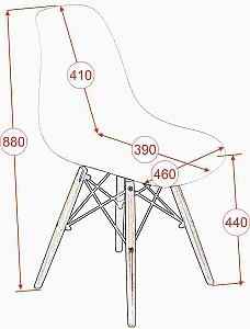 Set de masa si scaune Evelin GLORIA White / Bella Beech + 4 scaune LC-021 White