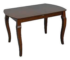 Set de masa si scaune Evelin HV-29V Burnish Oak + 4 scaune Wenyi Burnish Oak / Ekea12 Dark Brown