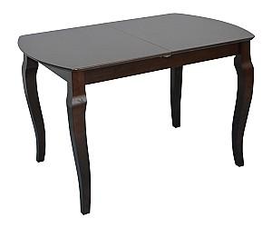 Set de masa si scaune Evelin HV-29V Chocolate + 4 scaune Wenyi Chocolate / Ekea12 Dark Brown