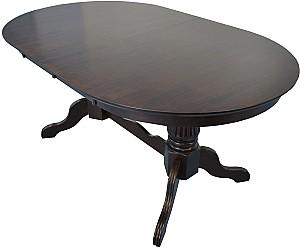 Set de masa si scaune Evelin HV-33V Chocolate + 6 scaune Wenyi Chocolate / Ekea12 Dark Brown