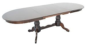 Set de masa si scaune Evelin HV-33V Chocolate + 6 scaune Wenyi Chocolate / Ekea12 Dark Brown