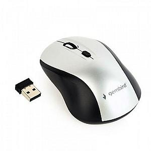 Mouse Gembird MUSW-4B-02-BS Black/Silver