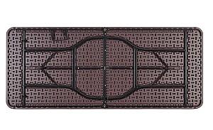 Masa pliabila Sonmez Ratan 180x75x74cm Brown