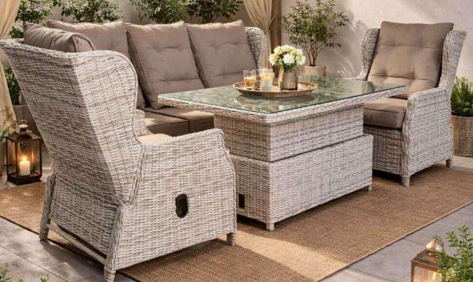 Set mobila de gradina Hola Lux Bej