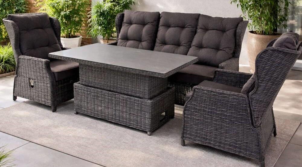 Set mobila de gradina Hola LUX Antracit