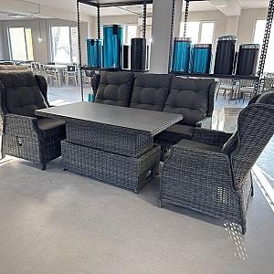 Set mobila de gradina Hola LUX Antracit