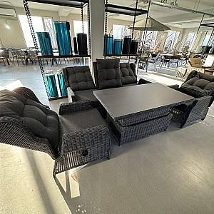 Set mobila de gradina Hola LUX Antracit