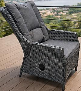 Fotoliu de terasa Hola LUX reglabil Anthracite