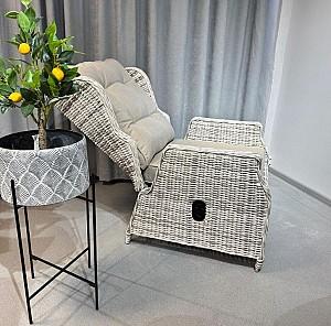 Fotoliu de terasa Hola LUX reglabil Beige