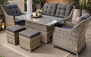 Set mobila de gradina Hola Stella Mocha/Grey