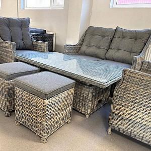 Set mobila de gradina Hola Stella Mocha/Grey