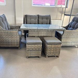 Set mobila de gradina Hola Stella Mocha/Grey