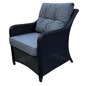 Set mobila de gradina Hola RATTAN pentru 7persoane Black