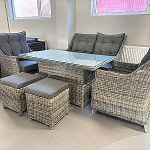 Set mobila de gradina Hola Stella Mocha/Grey