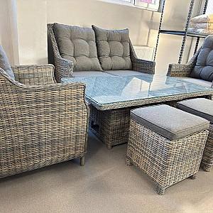 Set mobila de gradina Hola Stella Mocha/Grey