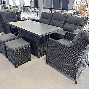 Set mobila de gradina Hola Sevilla Black