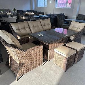 Set mobila de gradina Hola Sevilla Brown