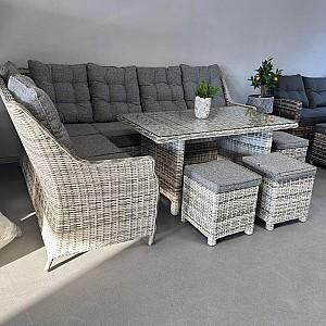 Set mobila de gradina Hola HOUSTON beige/Grey