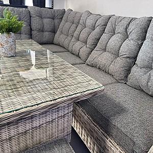 Set mobila de gradina Hola HOUSTON beige/Grey