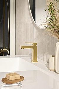 Baterie pentru lavoar Armatura Logon Aur Mat