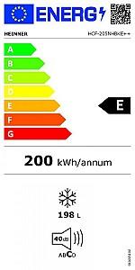 Lada frigorifica Heinner HCF-205NBKE++