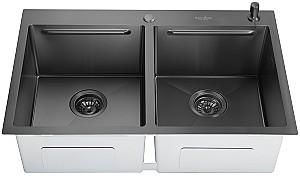 Chiuveta de bucatarie SanDonna HD7850 dubla Negru