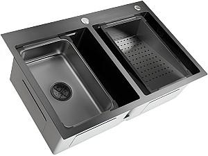 Chiuveta de bucatarie SanDonna HD7850 dubla Negru