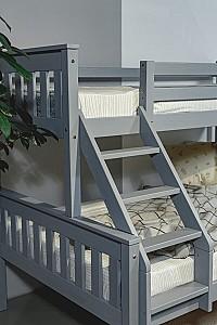 Pat copii MobiCasa Mowgli 80/120x200 Gri