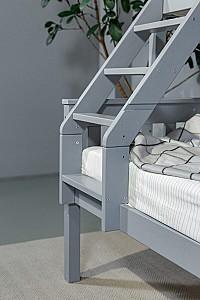 Pat copii MobiCasa Mowgli 80/120x200 Gri