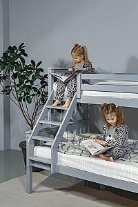 Pat copii MobiCasa Mowgli 80/120x200 Gri