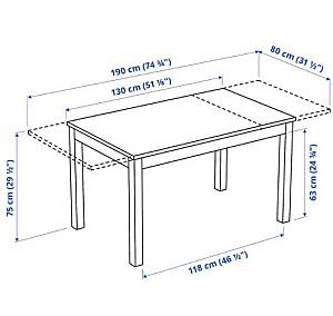 Masa IKEA Laneberg Brown
