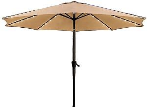 Umbrela VLM 0431112 Bej cu iluminare 2.7m