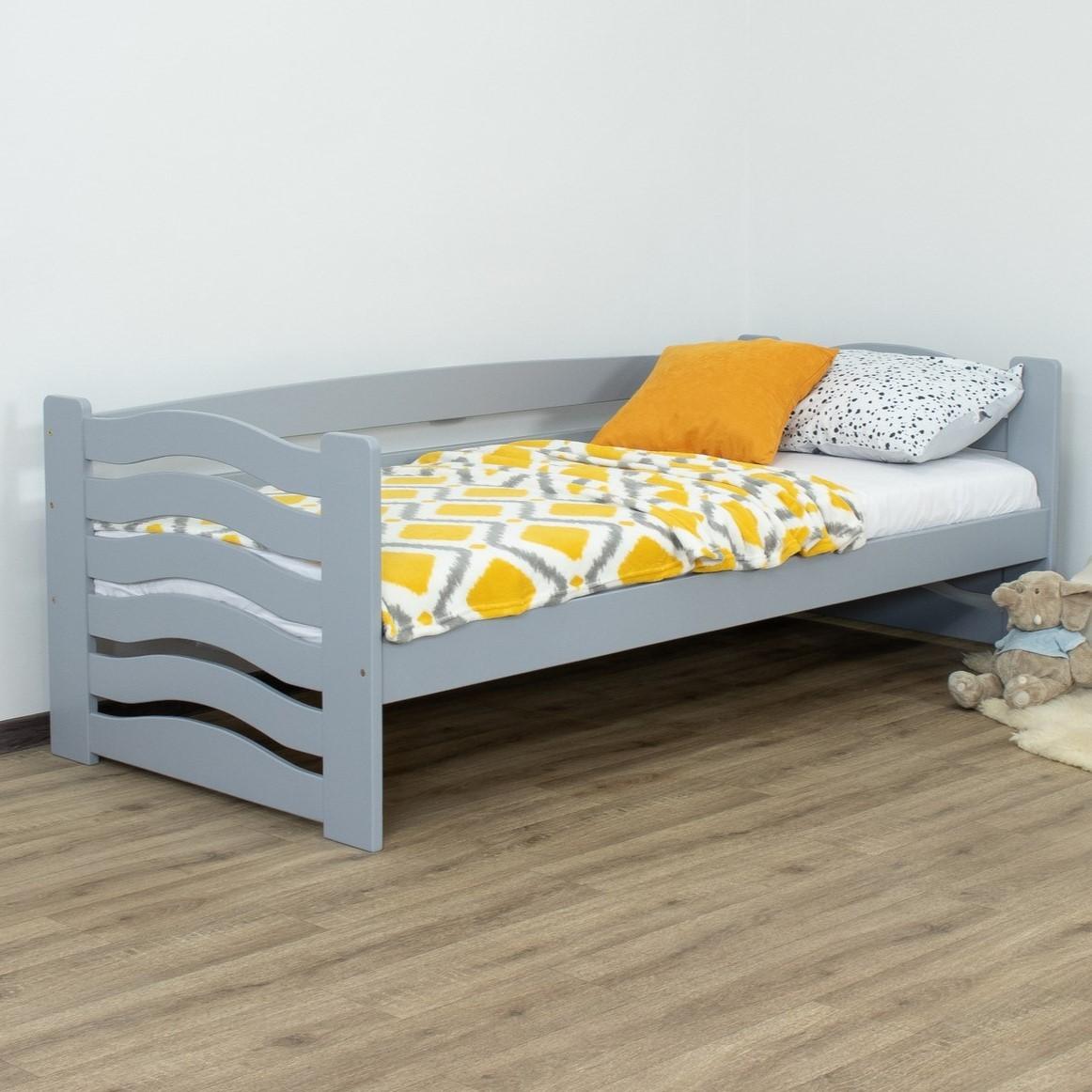 Pat copii MobiCasa Jerry 90x200 Gri