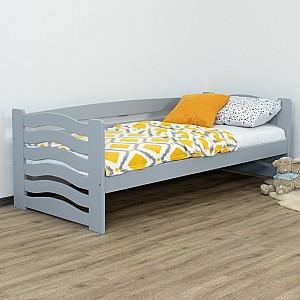 Pat copii MobiCasa Jerry 90x200 Gri