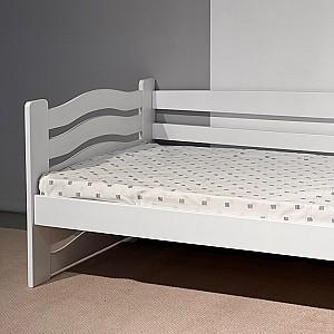 Pat copii MobiCasa Jerry 80x160 Alb